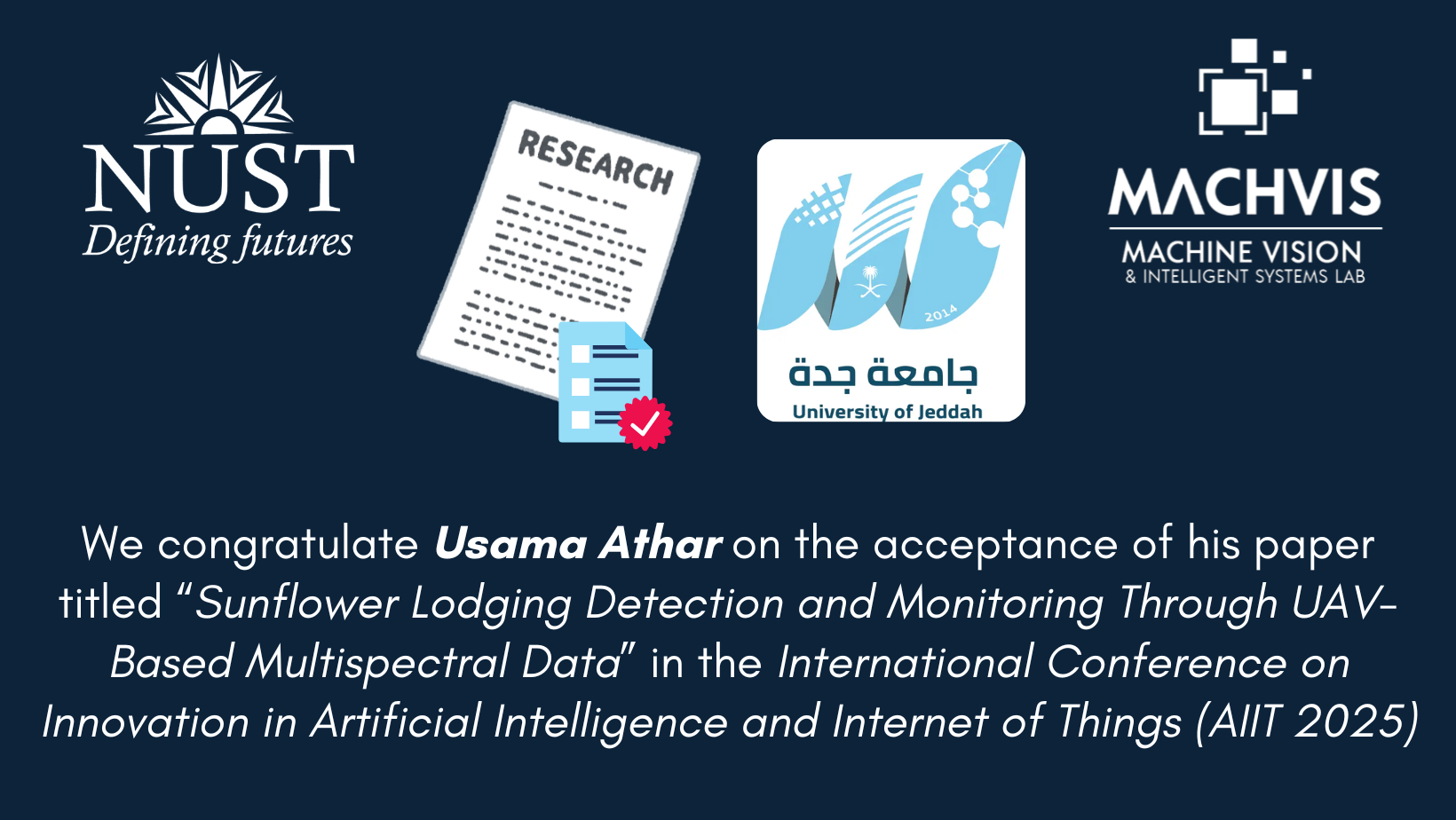 Usama Athar’s Research Published in AIIT 2025