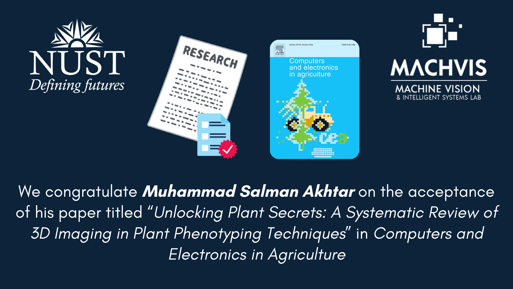 Muhammad Salman Akhtar’s Research Published in Computers and Electronics in Agriculture