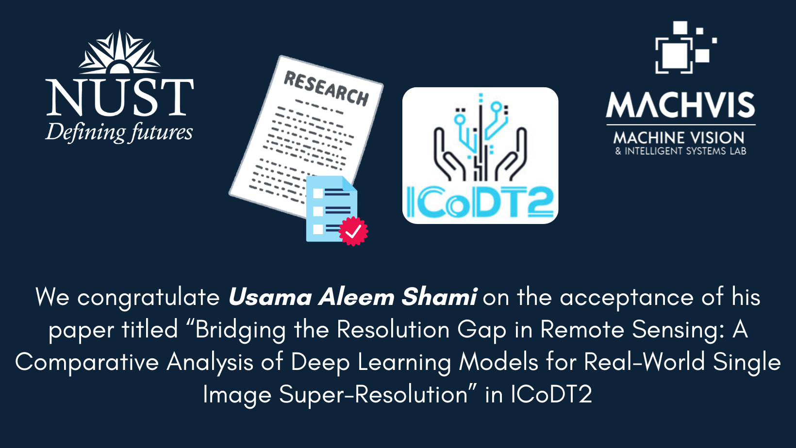 Usama Aleem Shami’s Research Published in ICoDT2 2024
